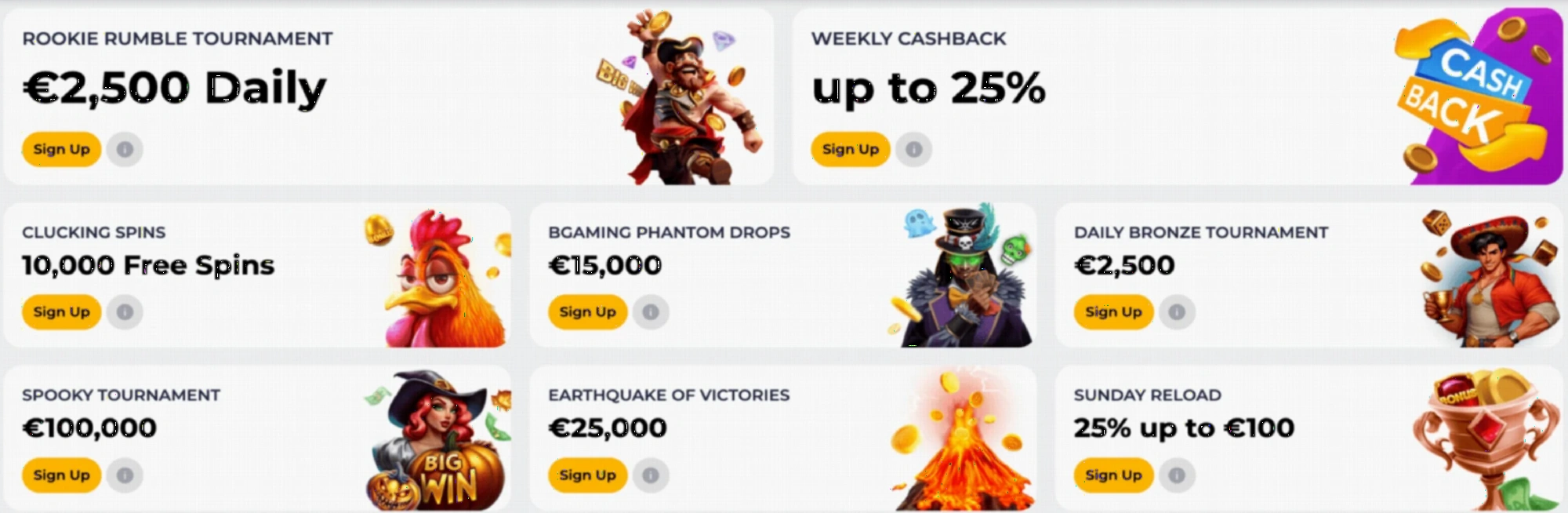 R2PBet promotional calendar showing ongoing casino promotions